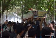 گزارش تصویری از مراسم وداع و تشییع شهید مجید جزایری