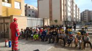 آموزش اصول ایمنی و آتش نشانی محله مهر در ایستگاه سوم