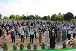 گزارش تصویری از برگزاری نماز عید فطر در شاهین شهر