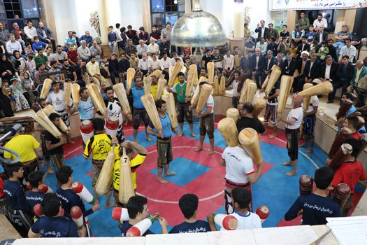 گردهمایی پهلوانان در ورزشخانه ذوالفقار