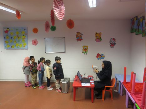 سنجش بینایی در فرهنگسرای ادب و هنر گلدیس
